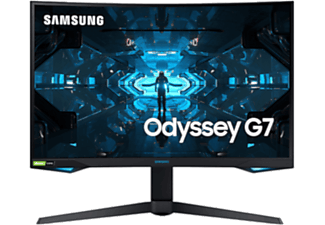 SAMSUNG Odyssey G7 LC27G75TQSRXUF 27" 240Hz 1ms (HDMI+DP) G-Sync FreeSync WQHD 1000R Kavisli Gaming Monitör Siyah Outlet 1216432