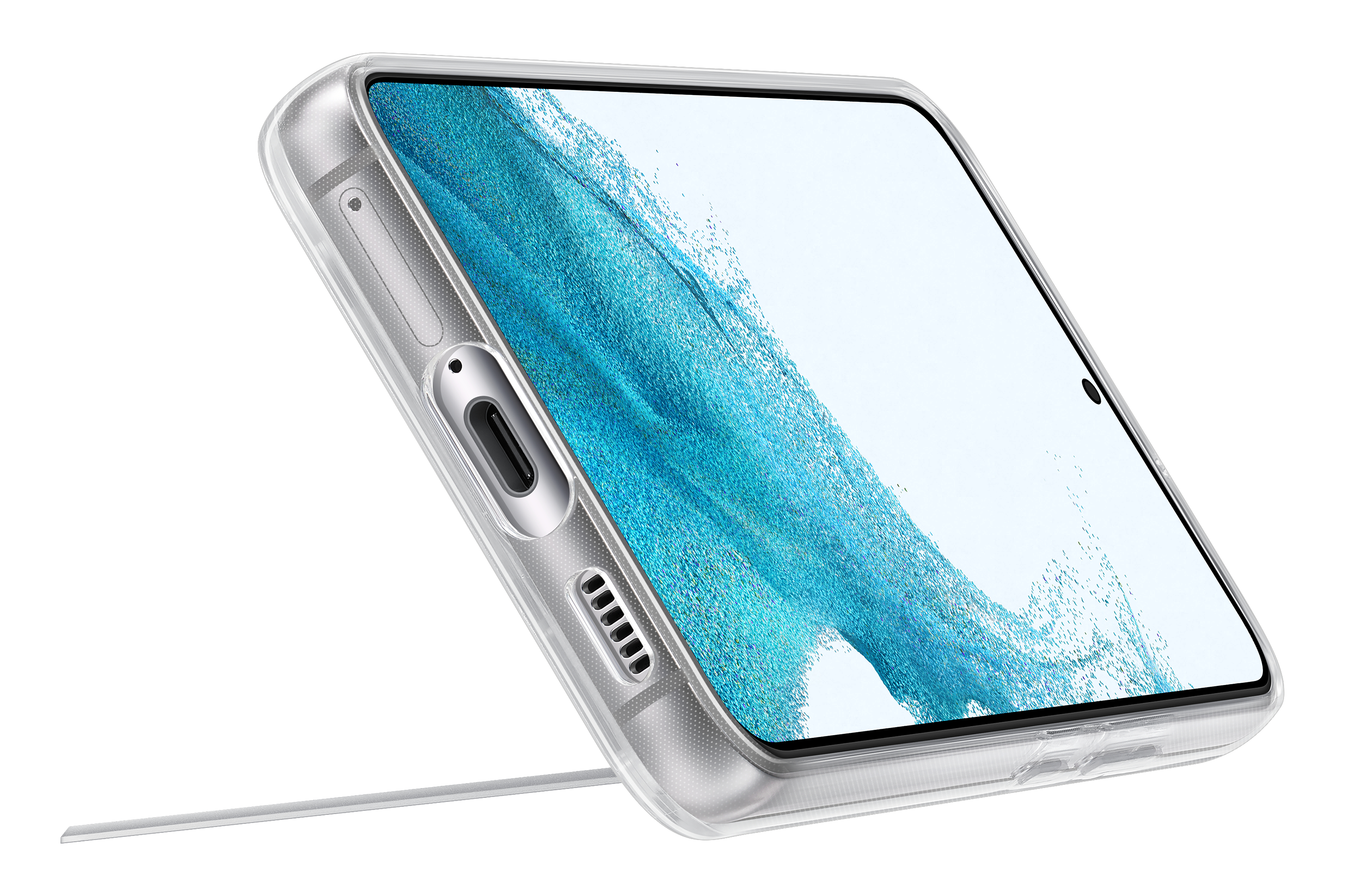 SAMSUNG Clear Standing, Backcover, Samsung, Galaxy S22, Transparent