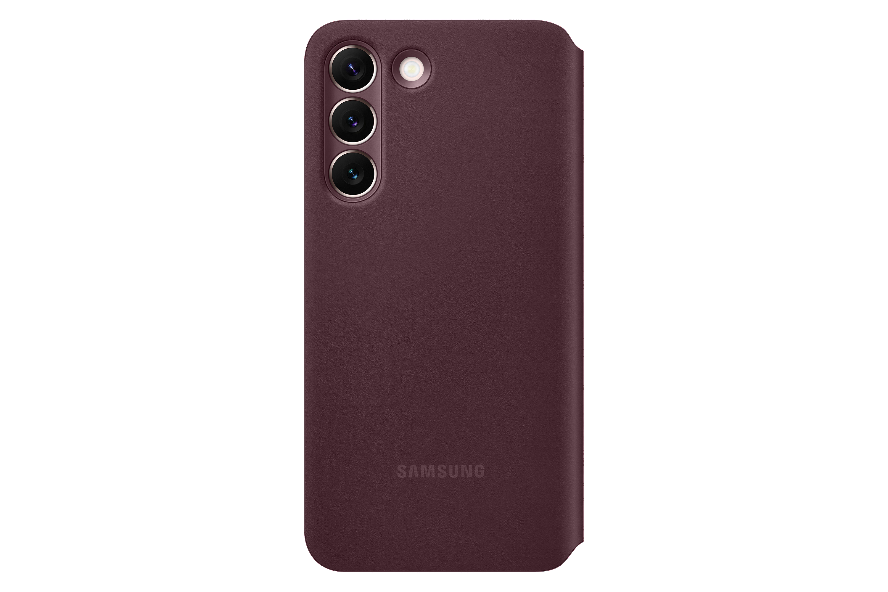 SAMSUNG Clear View, Bookcover, Samsung, Galaxy S22, Burgundy