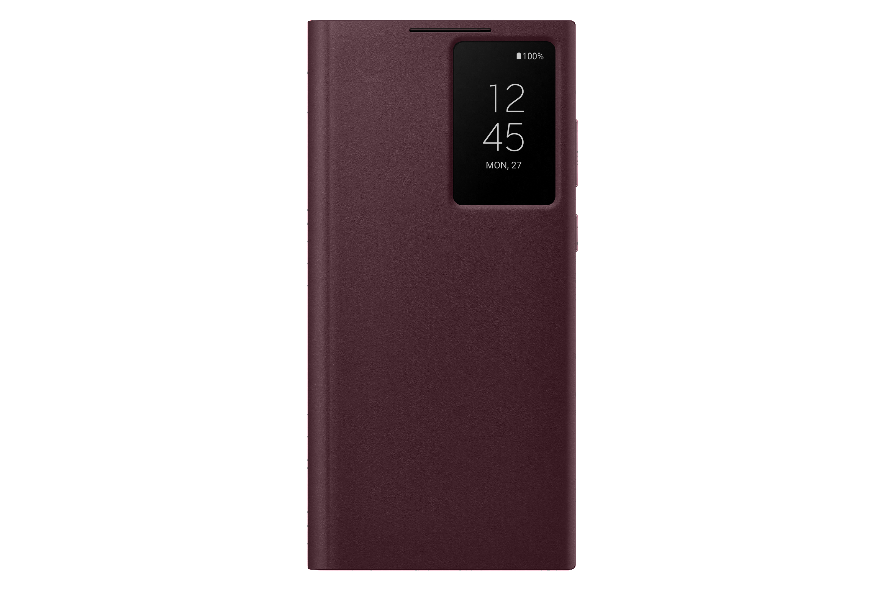 SAMSUNG Clear View, Bookcover, Samsung, Galaxy S22 Ultra, Burgundy