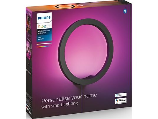 PHILIPS HUE White & Color Ambiance Sana - Wandleuchte (Schwarz)