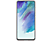 SAMSUNG Galaxy S21 FE vékony átlátszó tok, fehér szíjjal (EF-XG990CWEG)