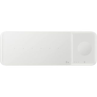 Cargador inalámbrico - Samsung Wireless Charger Trio, Para dispositivos Samsung/ Apple, USB-C, Blanco