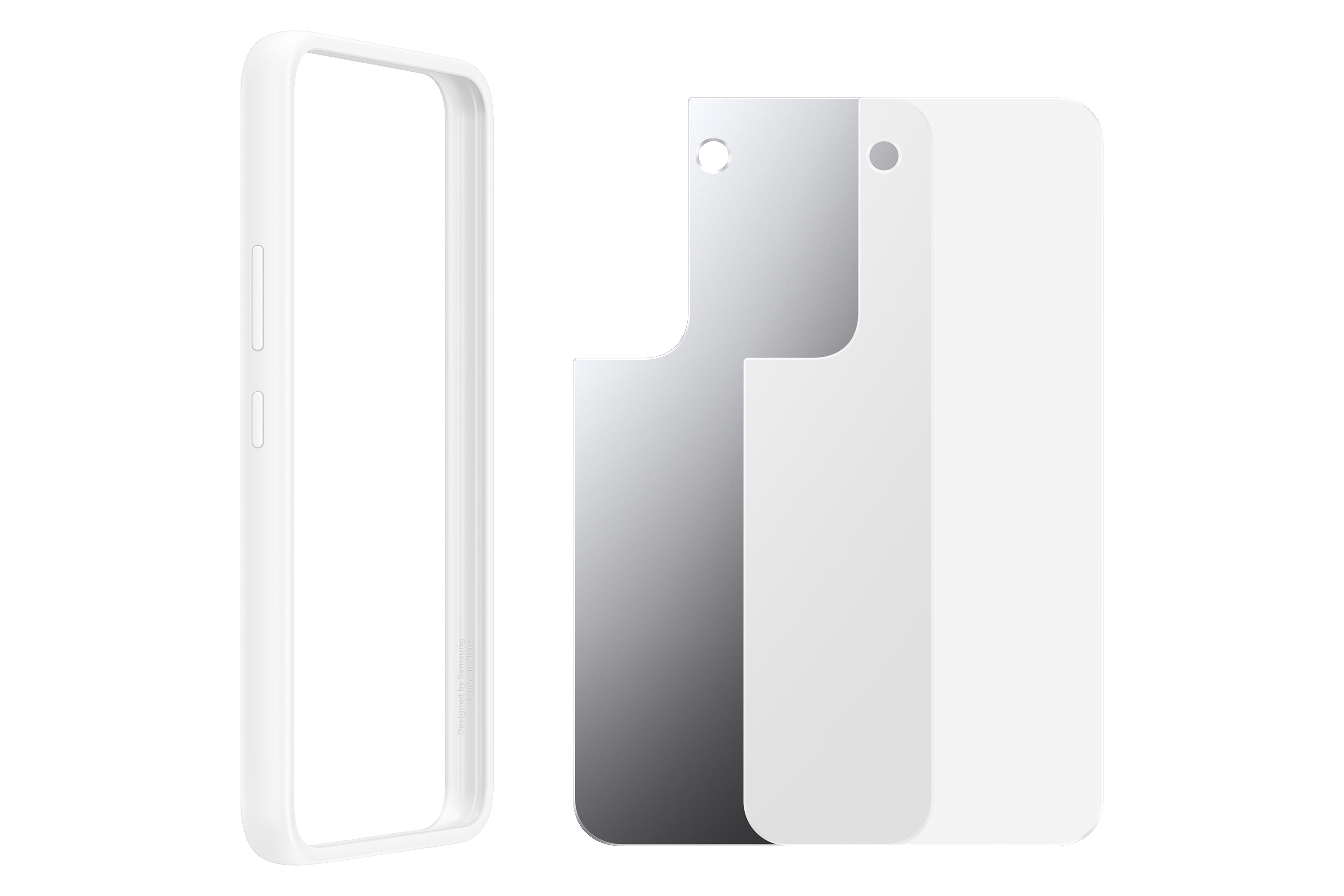 SAMSUNG Frame, Backcover, Samsung, Galaxy S22, Weiß
