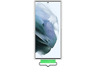Funda - Samsung EF-GS908TWEGWW Strap, Para Samsung Galaxy S22 Ultra, Trasera, Silicona, Blanco