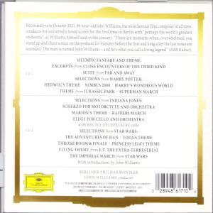 Rückseite einer CD mit Informationen über das Album und die Songs.