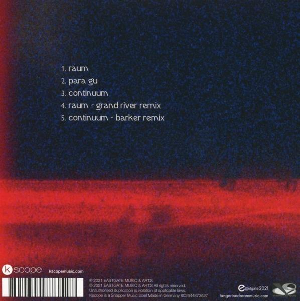 Album borítója számlistával, gradiens piros-kék háttéren. Tartalmazza a kiadó logóját és elérhetőségeit.