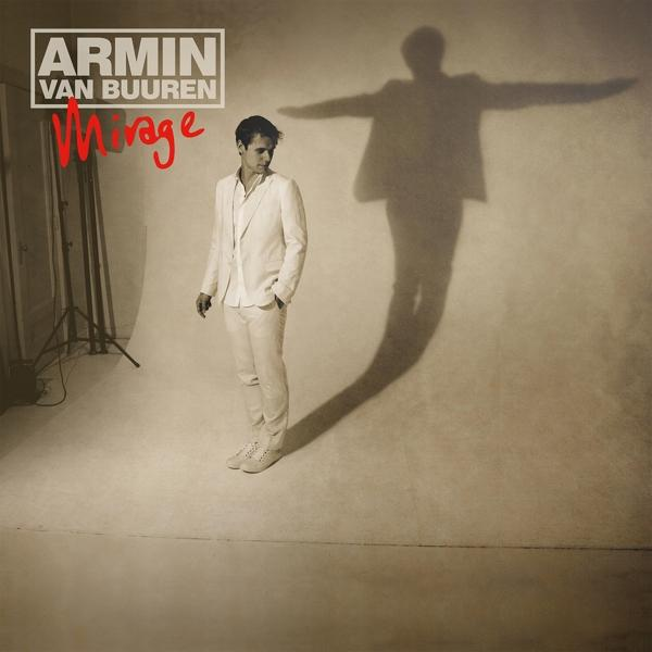 Armin van Buuren albumának borítója. Fehér öltönyt visel. Mögötte egy nagy árnyék látható.