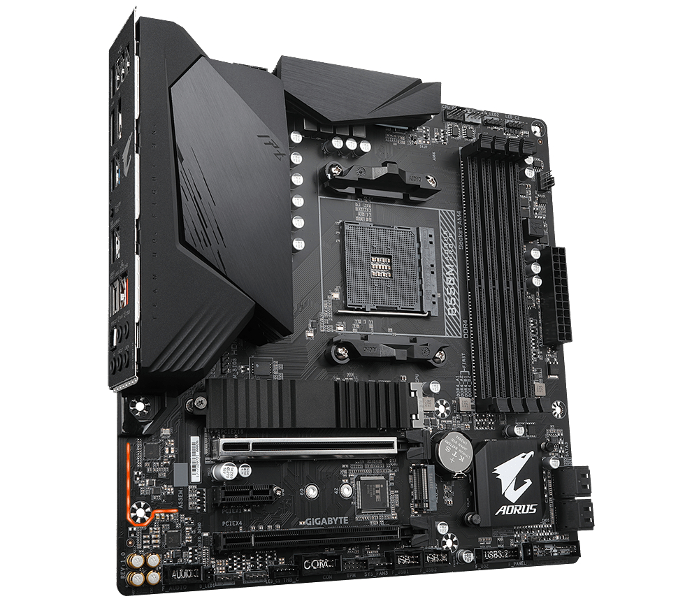 GIGABYTE B550M AORUS PRO-P Mainboard Mehrfarbig