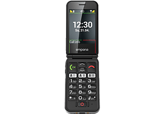 EMPORIA SIMPLICITYglam.4G - Téléphone mobile à clapet (blanc/noir)