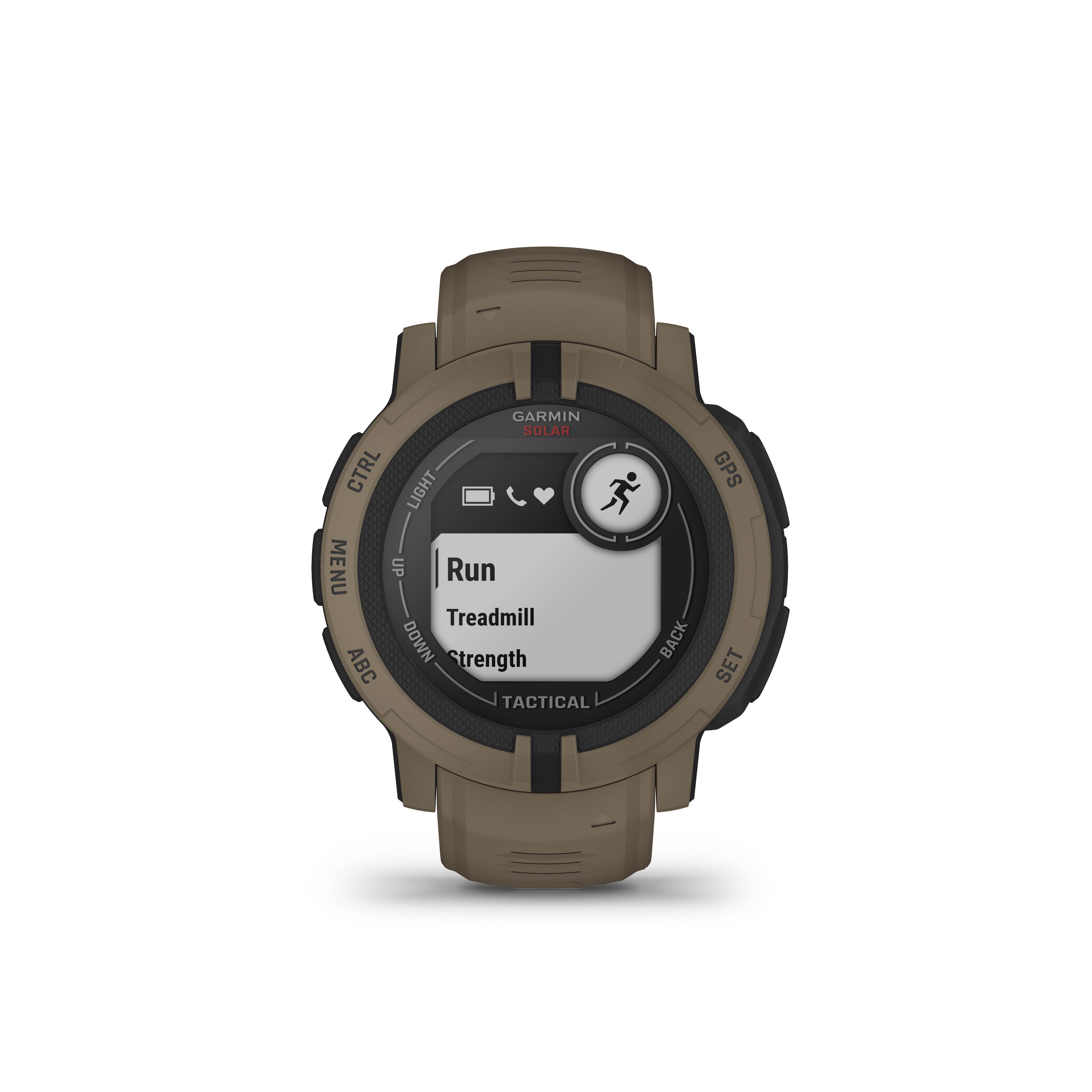 GARMIN Instinct 2 Solar Smartwatch Silikon, 135-230 mm, Olivgrün