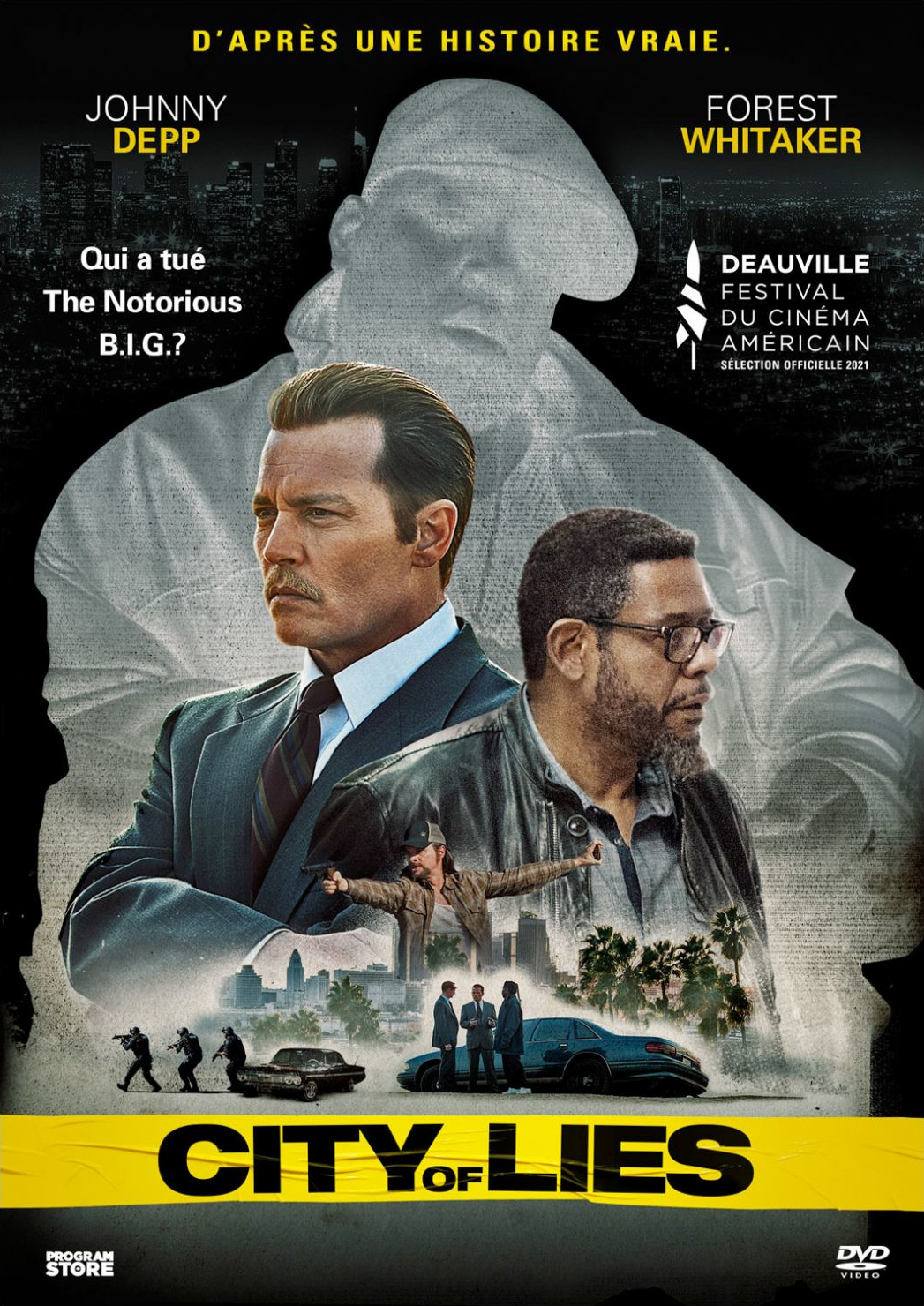 City of Lies movie poster with Johnny Depp and Forest Whitaker.