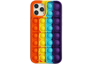 CELLECT Buborékos szilikon tok, iPhone12/12Pro, narancs-sárga (BUB-IPH1261-OY)