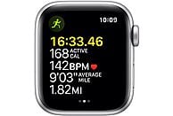 APPLE Watch SE Cellular 40 mm zilver aluminium / blauwe sportband