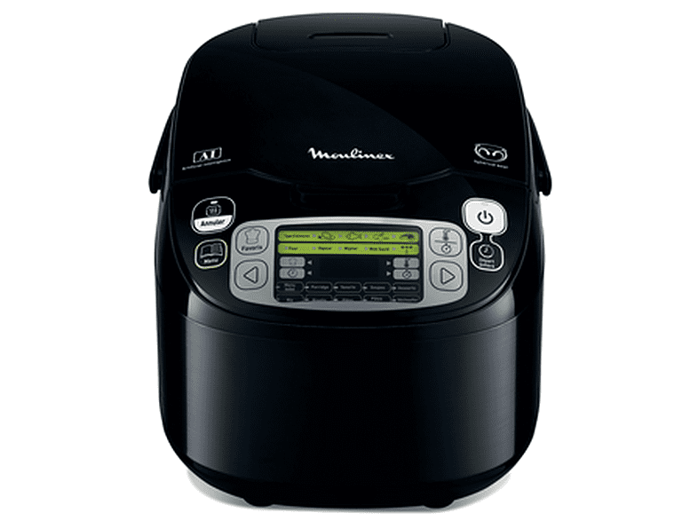 Olla Moulinex Programable 43 en 1 robot de cocina maxichef multifuncional 750 w funciones fuzzy logic negro mk8158 con capacidad 5 hasta 4 personas recalentar mk815800