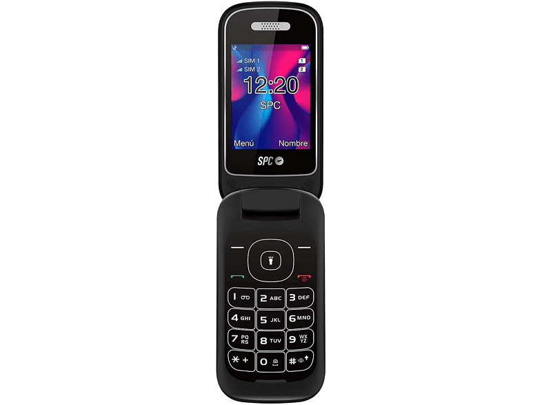 Móvil - SPC Velvet, 2.4" TN, Dual SIM, Bluetooth, 2G, Cámara, 800 mAh, Negro