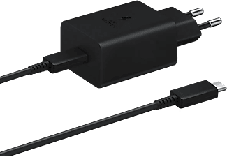 SAMSUNG Hálózati adapter kábellel, 45W PD,  USB Type-C, fekete (EP-T4510XBEGEU)