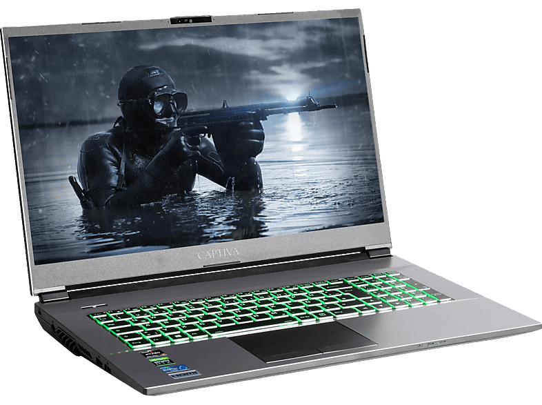 mit (64 R66-736, Gaming Notebook, GB Grau RTX™ Zoll GeForce Prozessor, 5600H 16 RAM, Home CAPTIVA NVIDIA, Windows 17,3 GB 3060, SSD, Bit) 11 Display, AMD 500