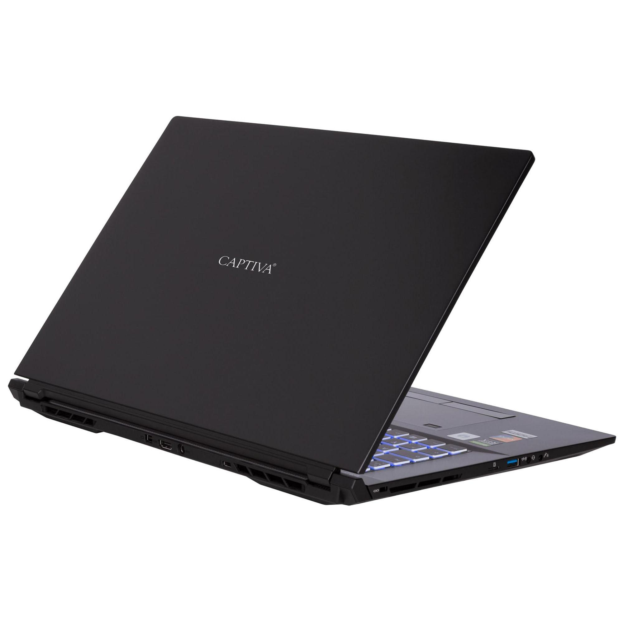 CAPTIVA I66-738, Gaming Notebook, mit Display, 11 GeForce GB 17,3 Windows 3080, SSD, 1 Prozessor, (64 RTX™ RAM, Bit) 32 NVIDIA, Home Zoll TB Intel® i7-11800H Schwarz