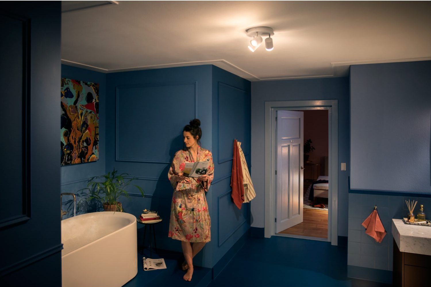 PHILIPS HUE White Ambiance Adore - Badezimmer Deckenspot (Weiss)
