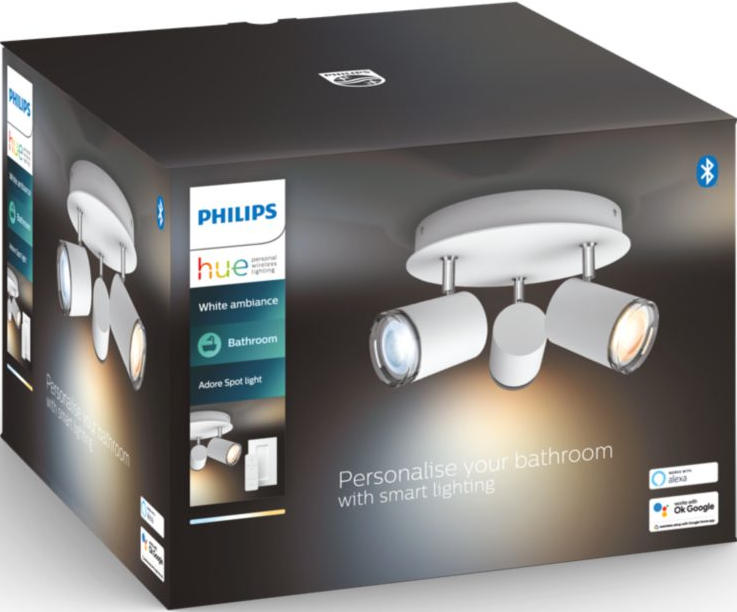 PHILIPS HUE White Ambiance Adore - Badezimmer Deckenspot (Weiss)