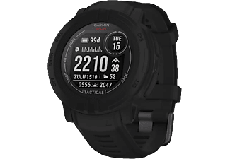 GARMIN Instinct 2 Solar Tactical Edition - GPS-Smartwatch (Breite: 22 mm, Silikon, Schwarz)