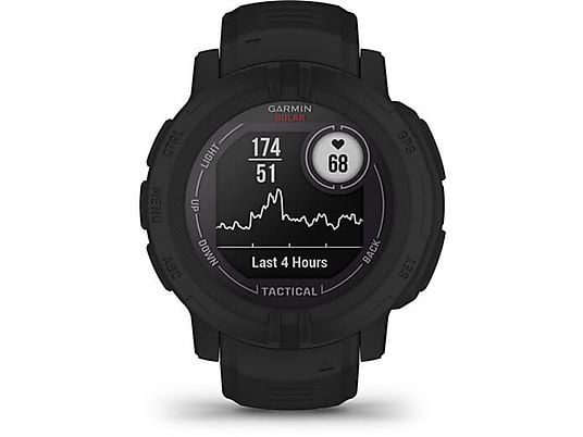 GARMIN Instinct 2 Solar Tactical Edition - GPS-Smartwatch (Largeur : 22 mm, silicone, Noir)