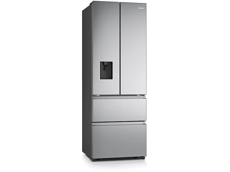 HISENSE RF632N4WIE French Door (485 l, E, 2000 mm hoch, Grau)