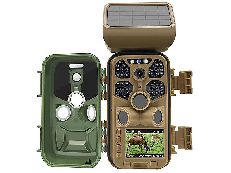 Thumbnail - BRAUN PHOTOTECHNIK SCOUTING CAM BLACK400 WIFI SOLAR Wildkamera Camouflage, Nein opt. Zoom, LCD-TFT, WLAN