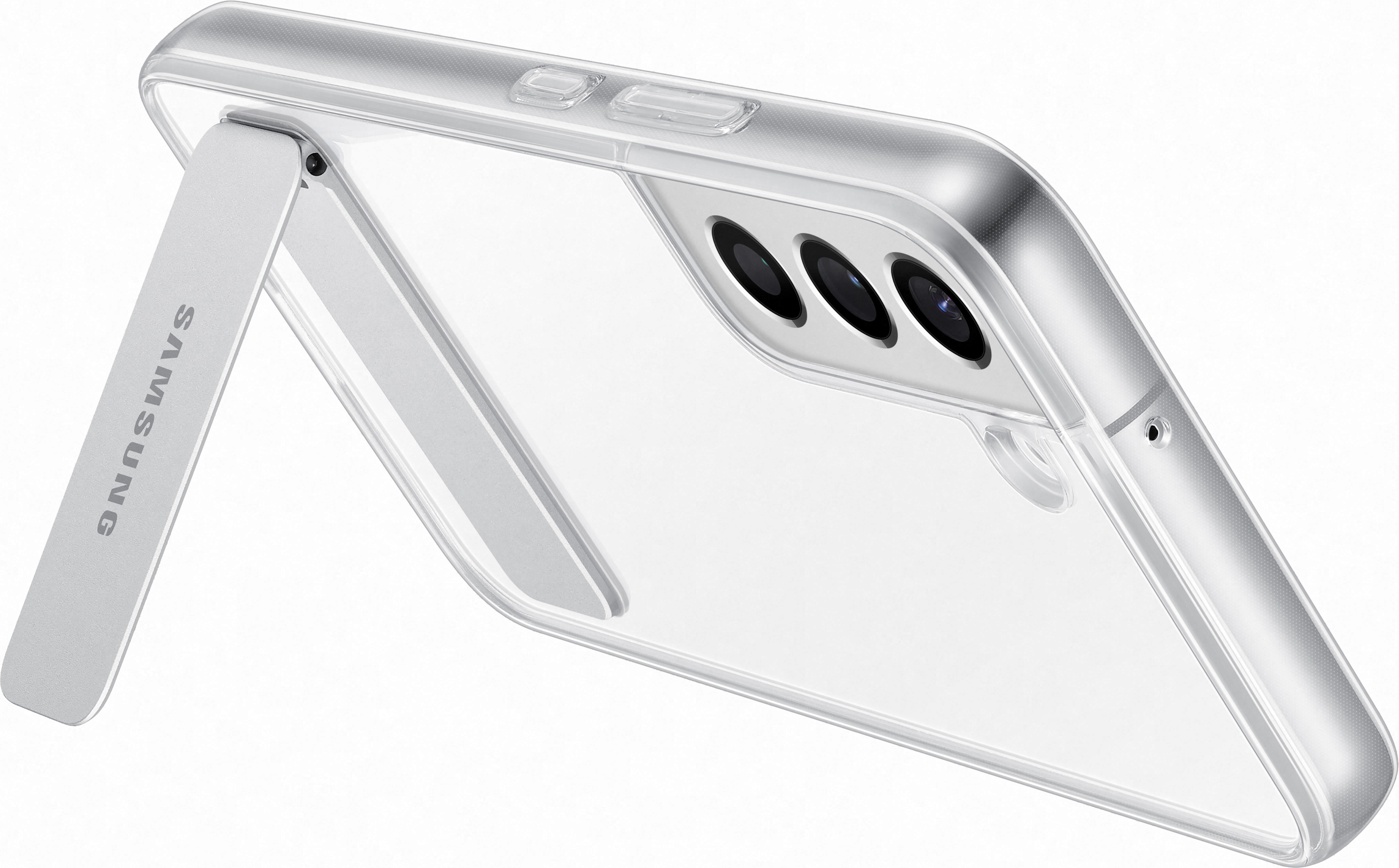 SAMSUNG Cover standing trasparente - Guscio di protezione (Adatto per modello: Samsung Galaxy S22 5G)