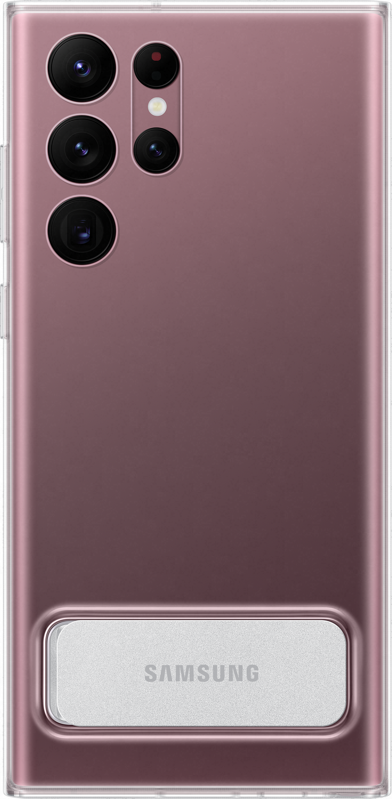 SAMSUNG Cover standing trasparente - Guscio di protezione (Adatto per modello: Samsung Galaxy S22 Ultra 5G)