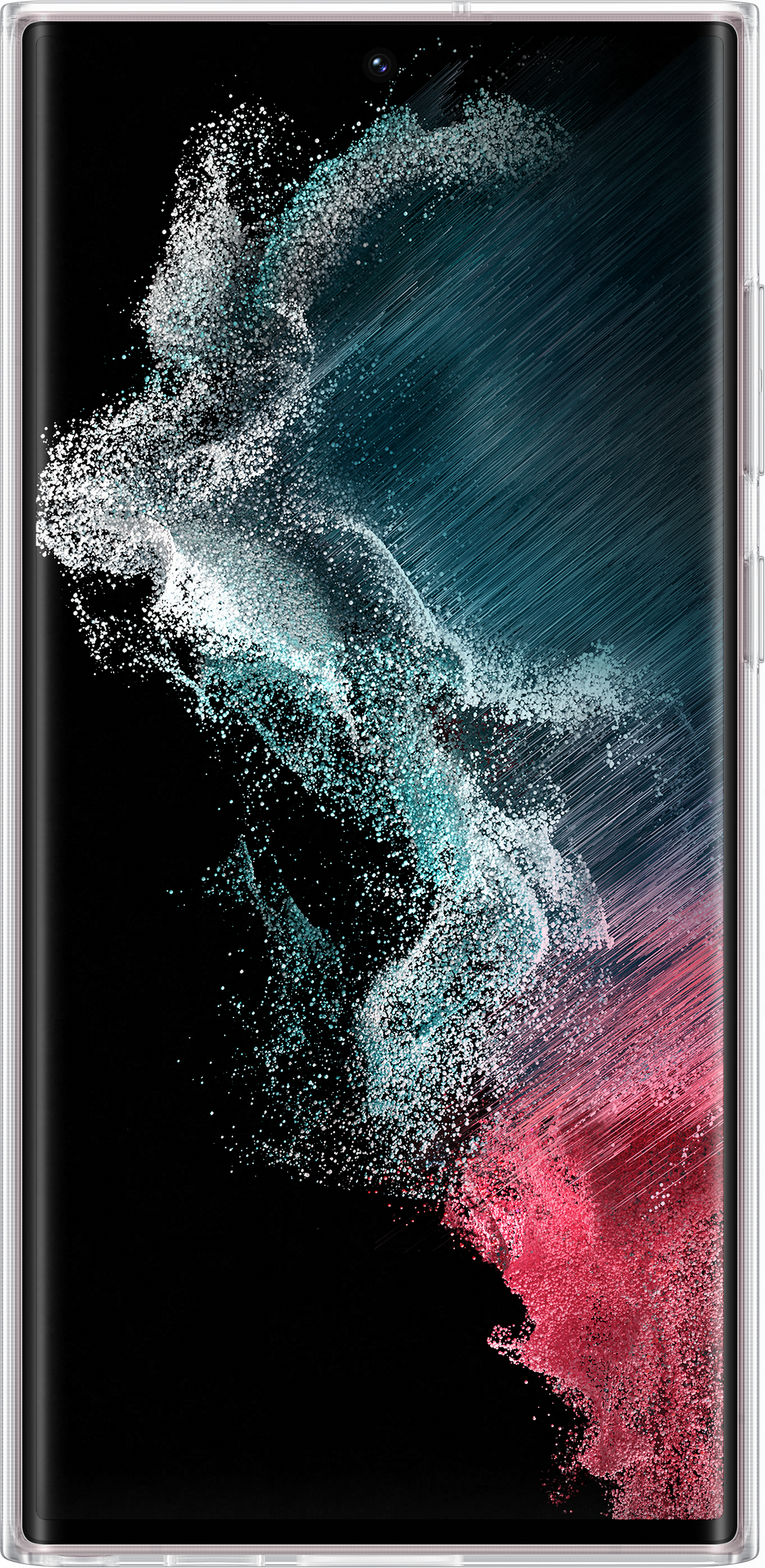 SAMSUNG Cover standing trasparente - Guscio di protezione (Adatto per modello: Samsung Galaxy S22 Ultra 5G)