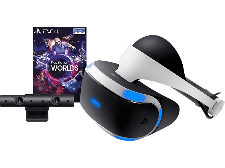 Pack VR | Sony PlayStation VR Camara V2 + Voucher juego VR WORLDS, Negro