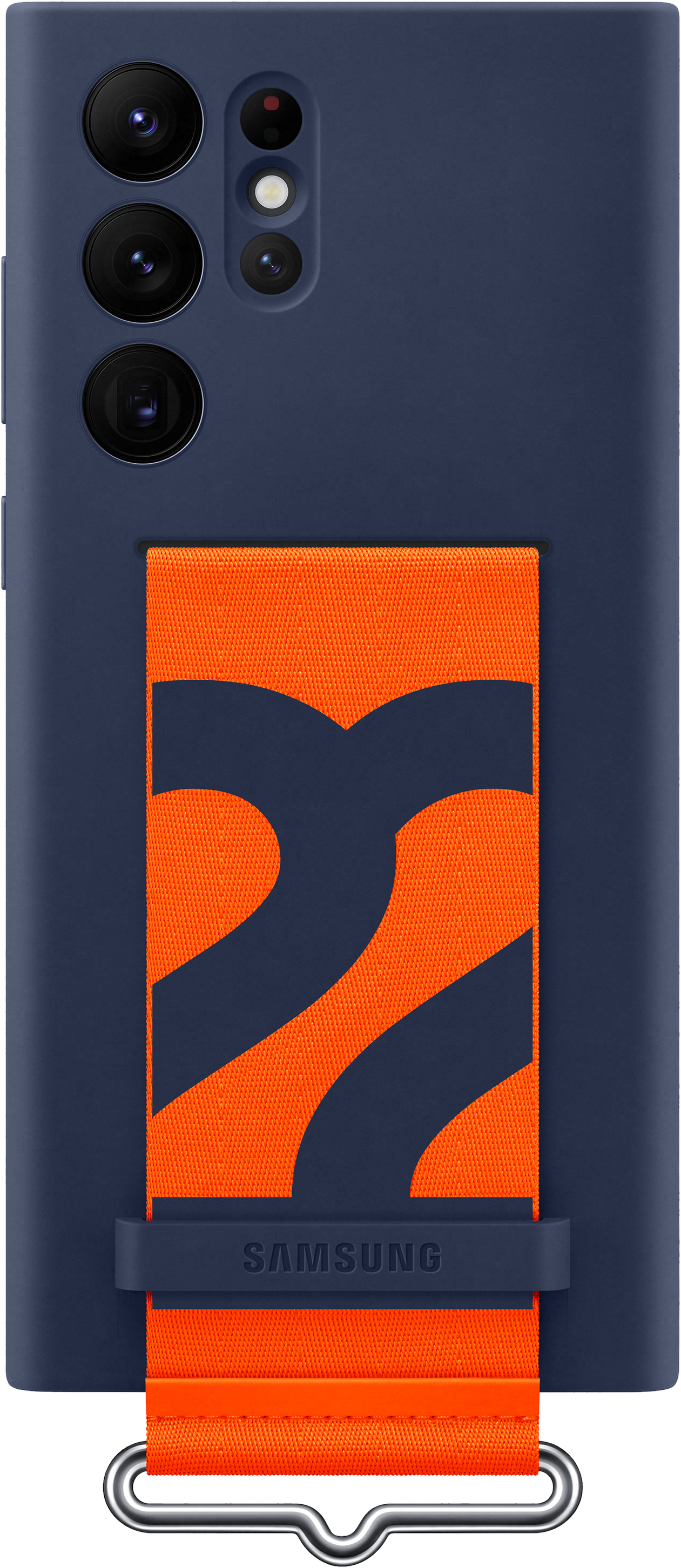 SAMSUNG Cover in silicone con laccio - Guscio di protezione (Adatto per modello: Samsung Galaxy S22 Ultra 5G)