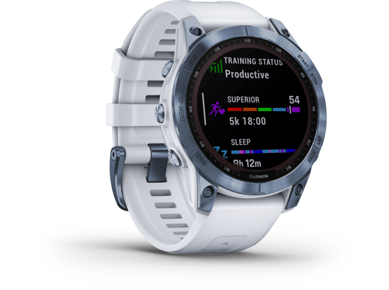 GARMIN Fenix 7 Sapphire Solar okos ra sv nyk k tit nium homokk