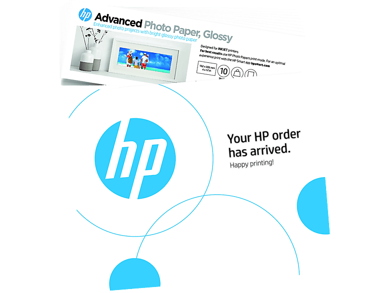 HP Advanced glänzendes Fotopapier 101 10 - Blätter mm 305 x