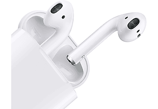 Apple AirPods (2019 2ª gen), Inalámbricos, Bluetooth®, Estuche Carga no Inalábrica, Chip H1, Siri, Blanco	