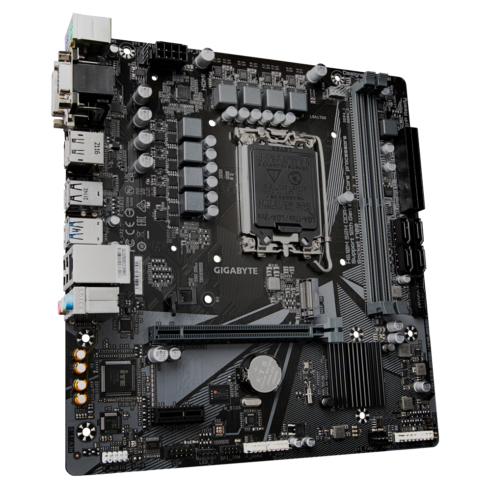 GIGABYTE H610M S2H DDR4 Mainboard Mehrfarbig