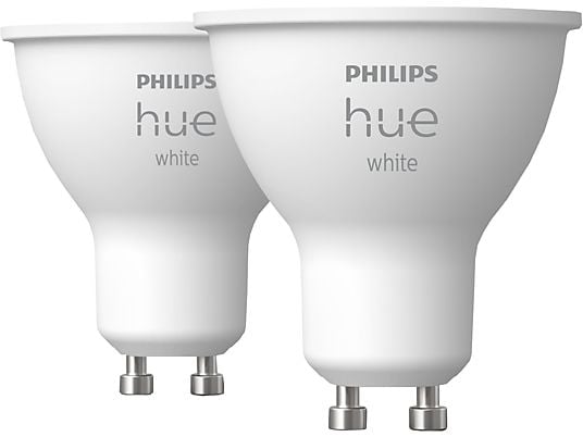 PHILIPS HUE White GU10 Doppelpack - LED Lampe (Weiss)