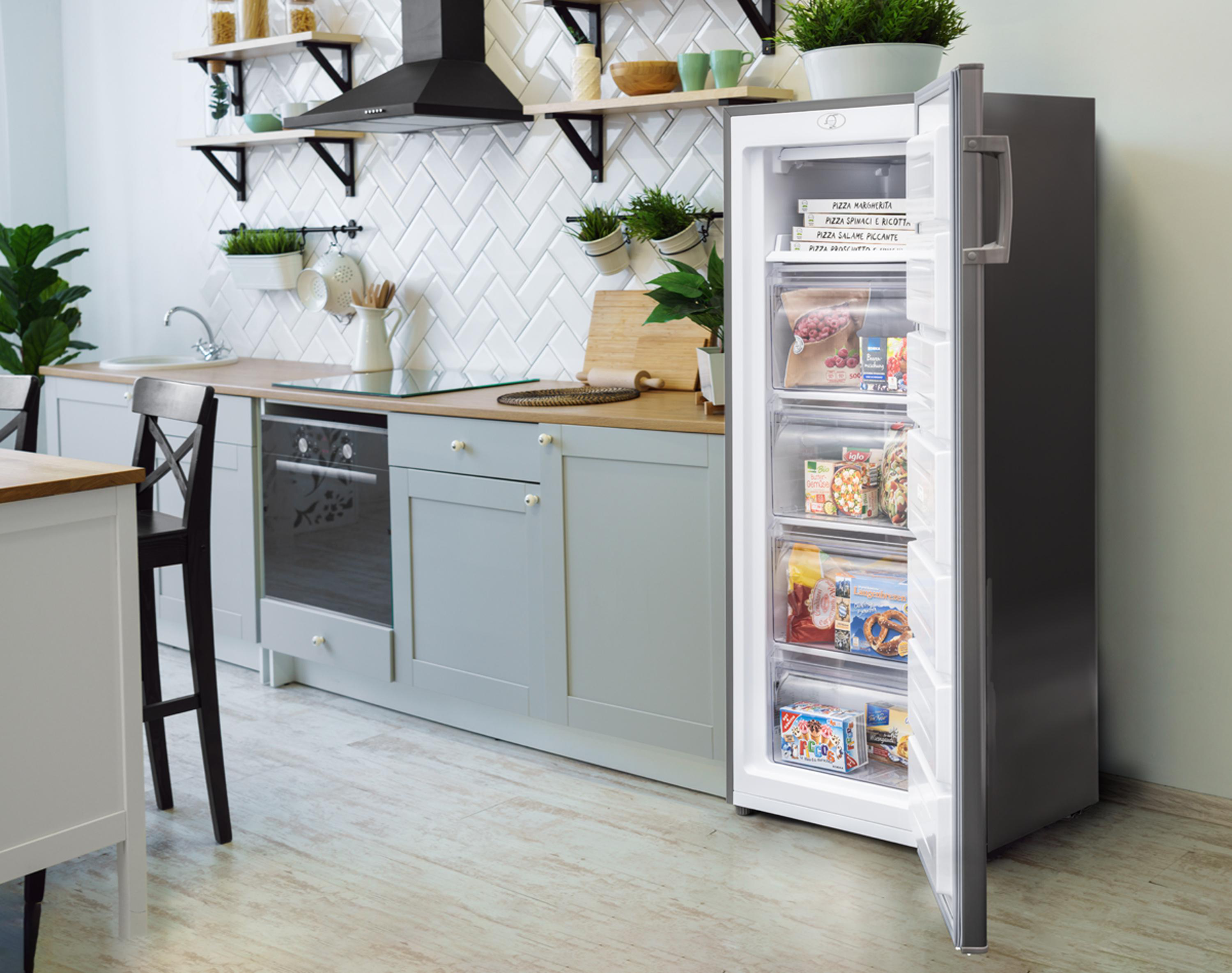 OK. OFZ 441 E Gefrierschrank (E, 160 l, 1425 mm hoch)
