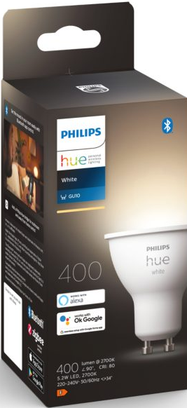 PHILIPS HUE White GU10 Einzelpack - LED Lampe (Weiss)