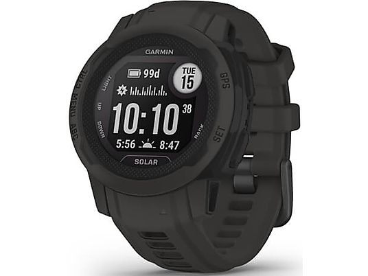 GARMIN Instinct 2S Solar - GPS Smartwatch (112-180 mm, silicone, gris)