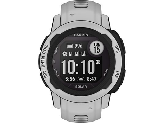 GARMIN Instinct 2S Solar - GPS-Smartwatch (112-180 mm, Silikon, Grau)