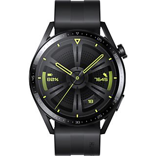 HUAWEI MONTRE GT 3 (46mm) - Smartwatch (140-210 mm, fluoroélastomère, Noir)