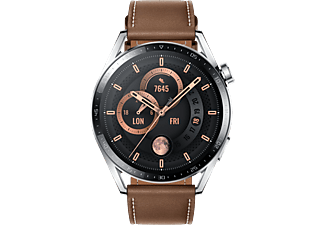 HUAWEI MONTRE GT 3 (46mm) - Smartwatch (140-210 mm, Cuir, brun)