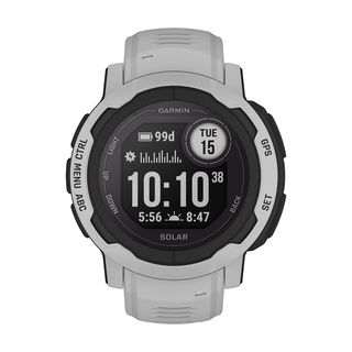 GARMIN Instinct 2 Solar - GPS-Smartwatch (Breite: 22 mm, Silikon, Grau)