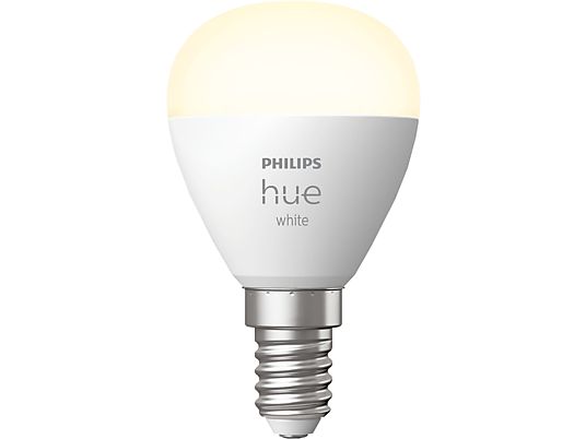 PHILIPS HUE White P45 E14 Einzelpack - LED Lampe (Weiss)