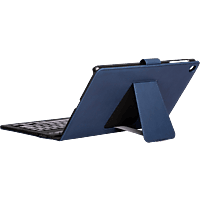 Funda teclado Silver SM-X200, Para tablet Samsung Galaxy A8 2022, Bluetooth, Soporte, Azul marino