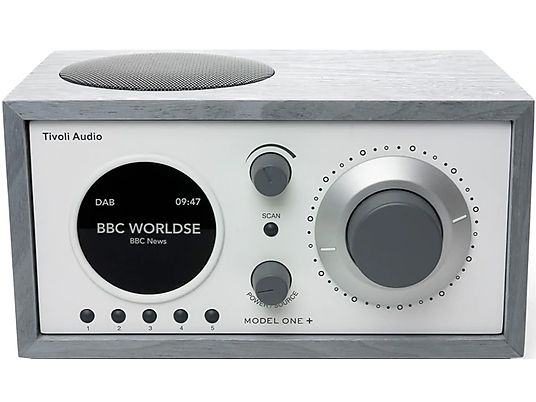 TIVOLI Model One+ - Digitalradio (DAB, DAB+, FM, Grau/Weiss)