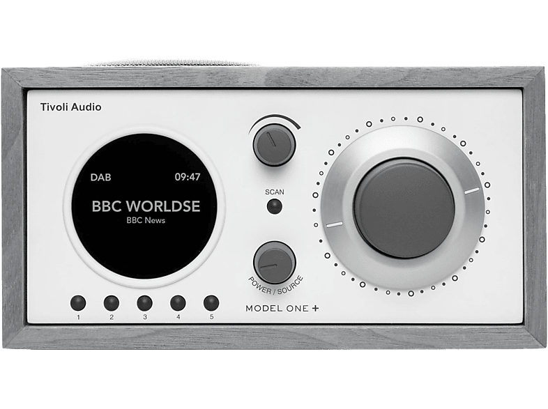 TIVOLI Model One+ - Digitalradio (DAB, DAB+, FM, Grau/Weiss)